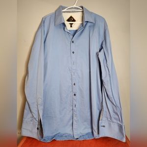 Mens baby blue Supreme dress shirt